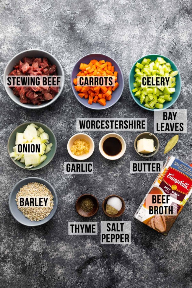 Healthier Beef Barley Soup - Sweet Peas and Saffron