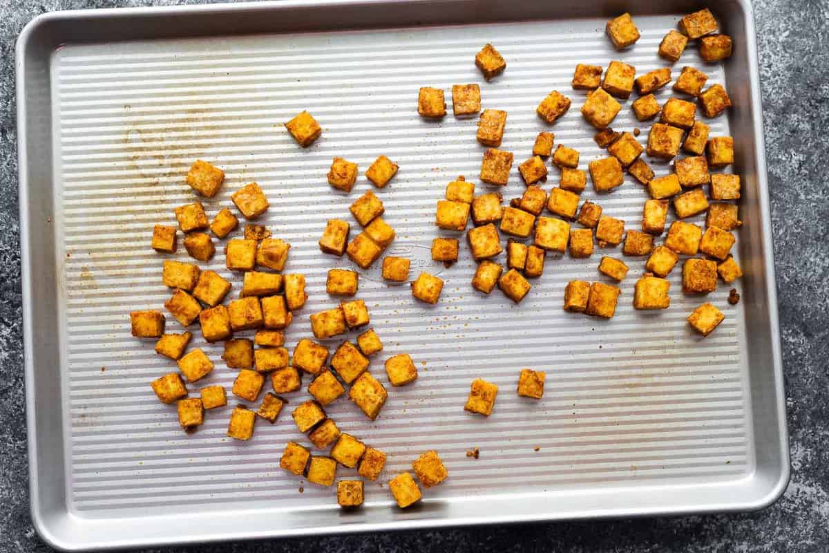 Crispy Seasoned Baked Tofu - Sweet Peas and Saffron