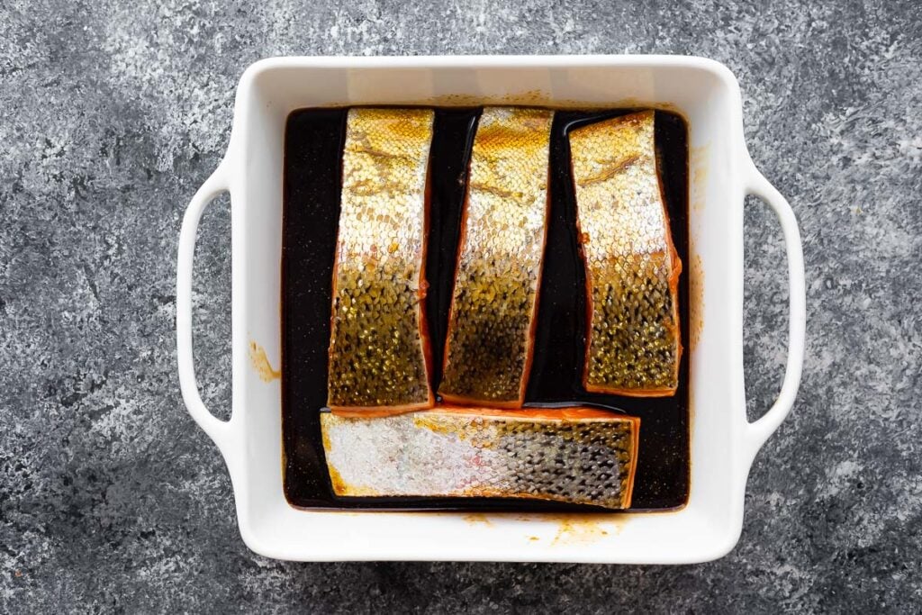 Balsamic Salmon Marinade (3 ingredients!) Sweet Peas and Saffron