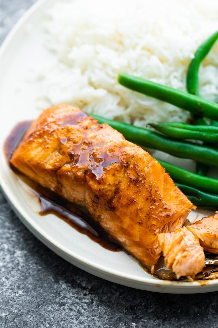 Balsamic Salmon Marinade (3 ingredients!) - Sweet Peas and Saffron