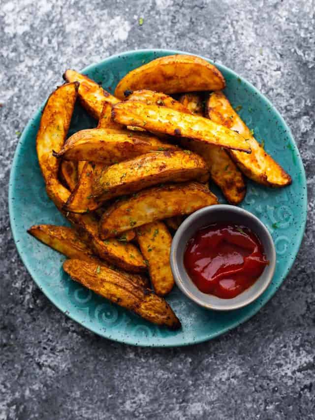 Crispy Air Fryer Potato Wedges Sweet Peas And Saffron crispy-air-fryer-potato-wedges-sweet-peas-and-saffron
