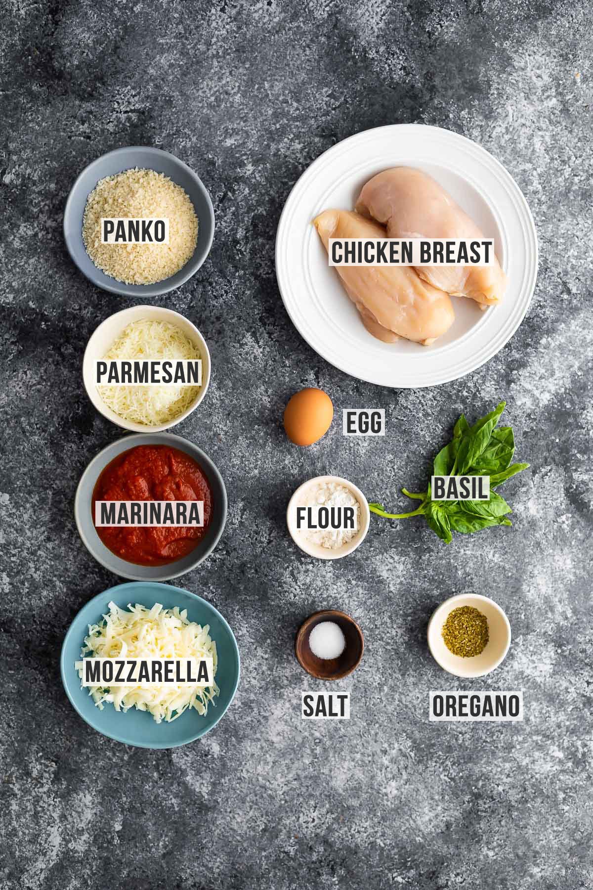 ingredients required to make chicken parm