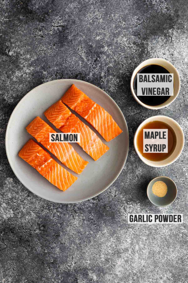 Balsamic Salmon Marinade (3 ingredients!) Sweet Peas and Saffron