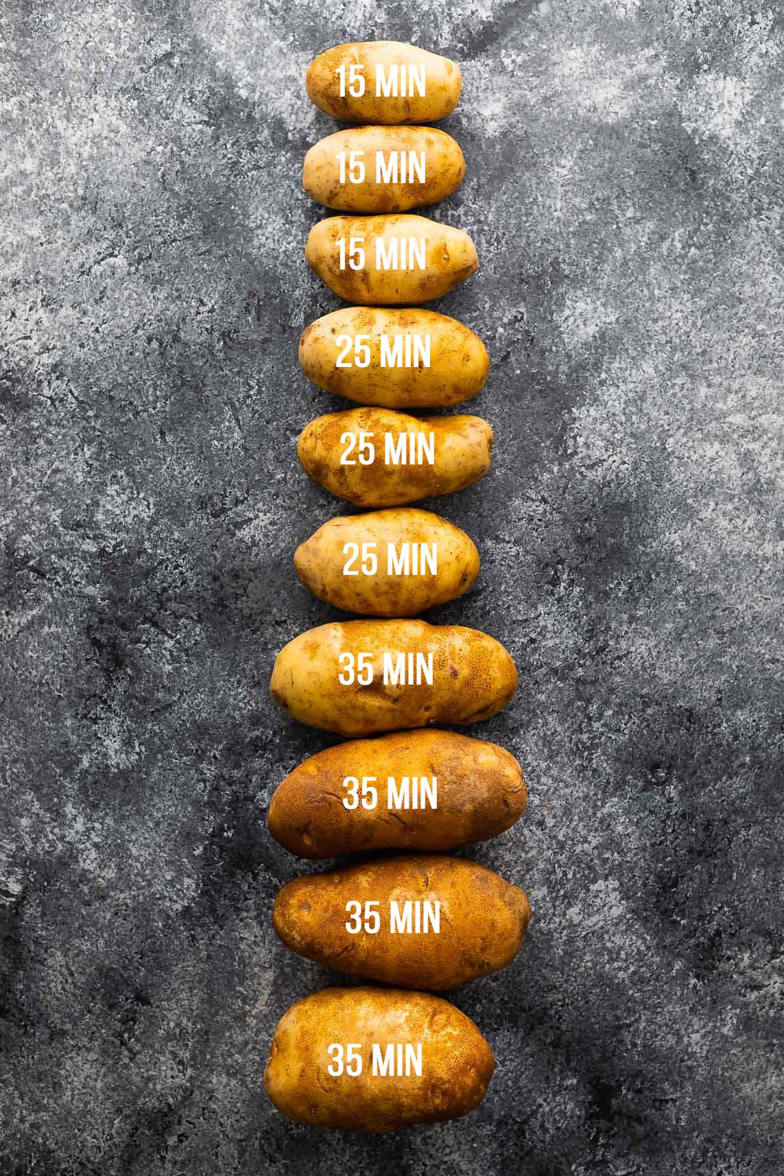 PERFECT Instant Pot Baked Potatoes all sizes