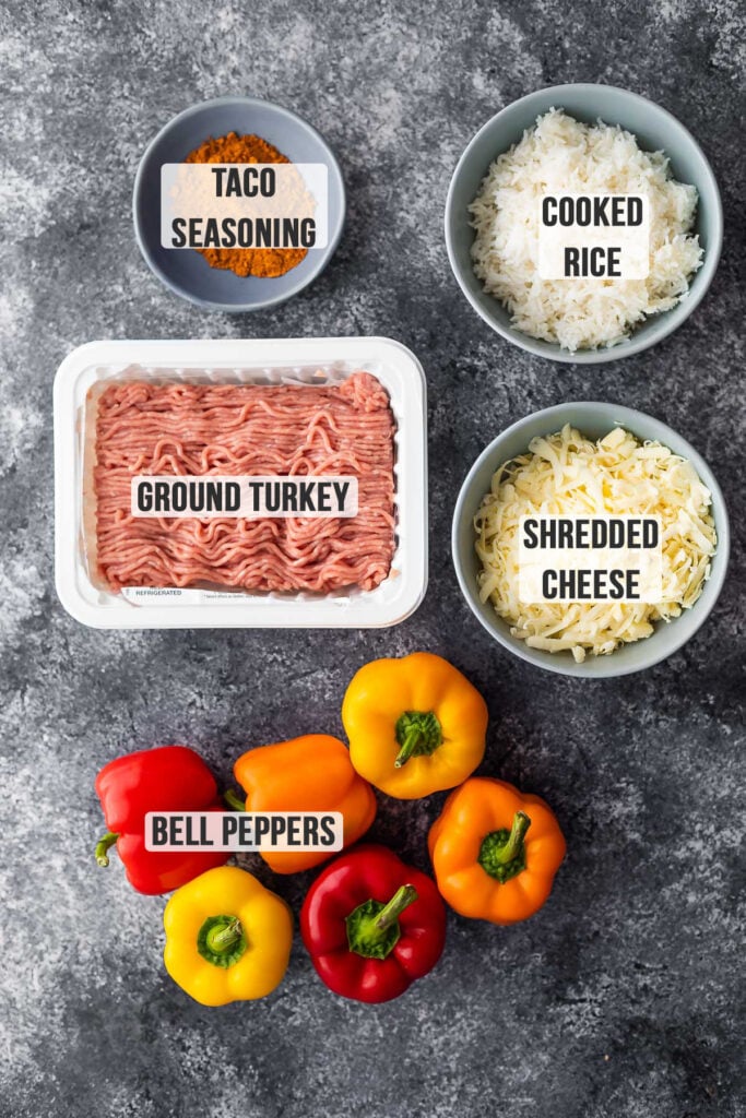 ingredients required to make stuffed peppers