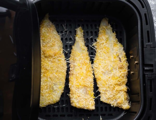 breaded fish in air fryer before cooking