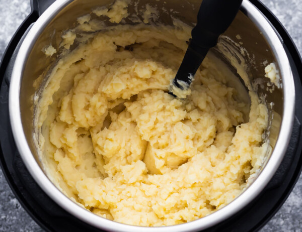 mashed potatoes in the instant pot with potato masher