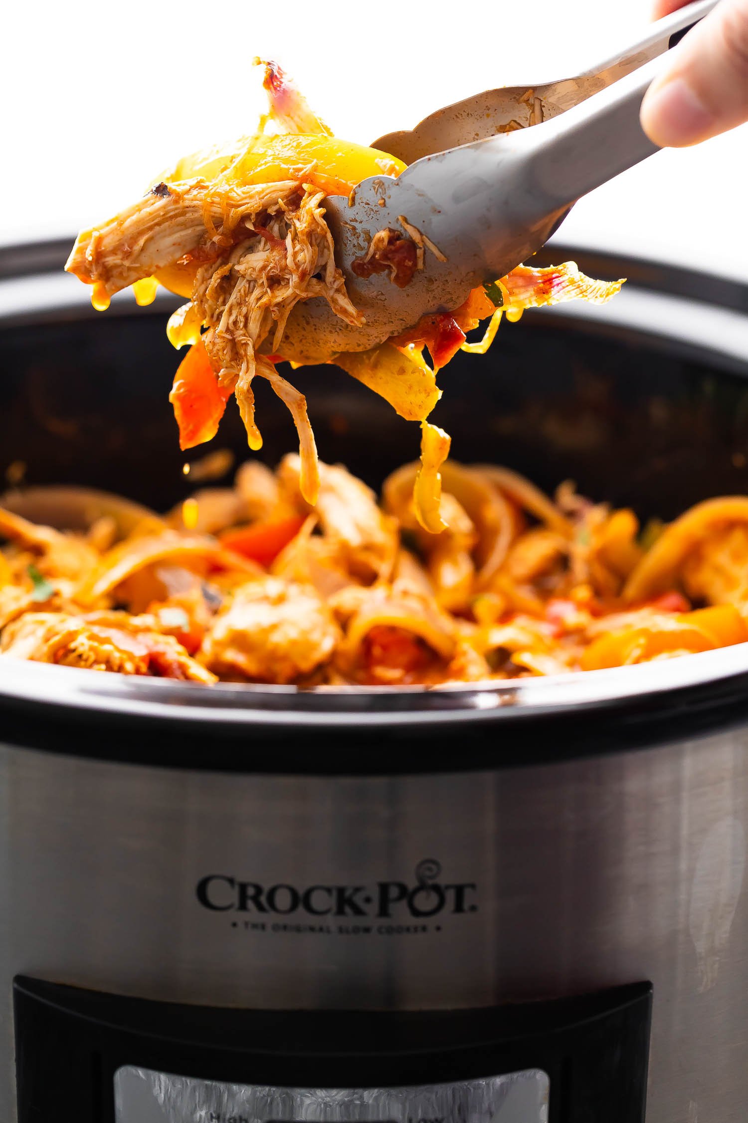 Freezer-to-Crockpot Chicken Fajitas