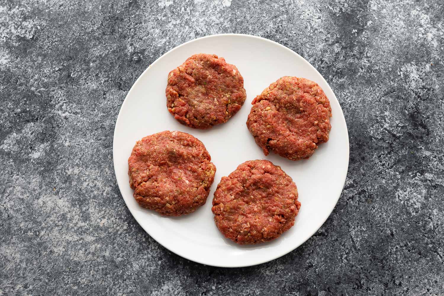 patties for air fryer burgers on plate