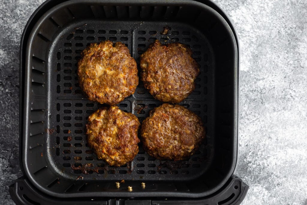 Air Fryer Burgers (turkey + beef) - Sweet Peas and Saffron