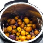 baby potatoes in instant pot after cooking and air frying