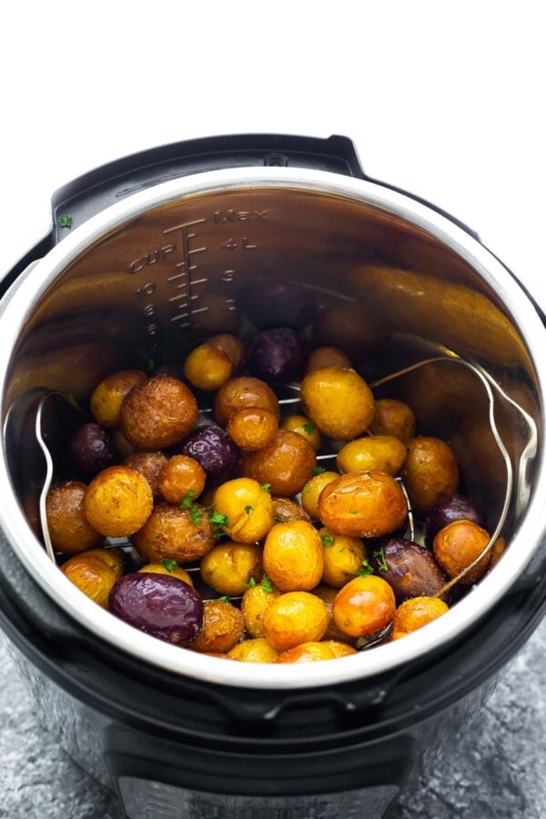 Instant Pot Baby Potatoes (+/ Air Fryer Lid) Sweet Peas