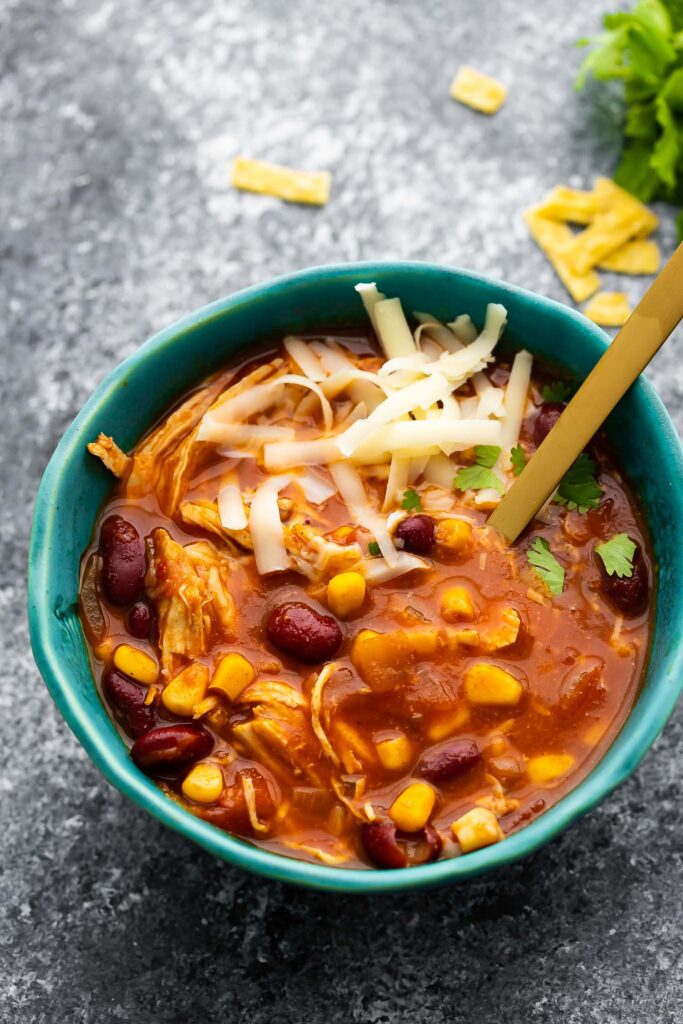 Instant Pot Chicken Chili - Sweet Peas and Saffron