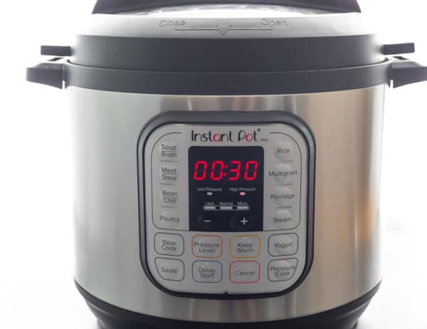 instant pot with 30 minutes on the timer
