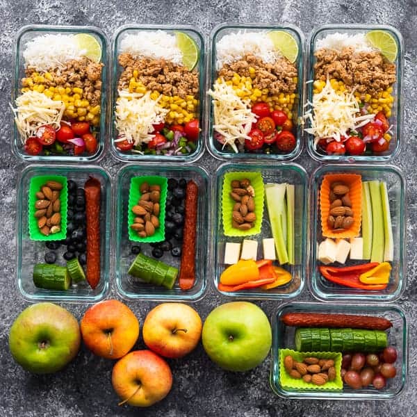 How To Meal Prep 4 Different Lunches In Under 1 Hour 