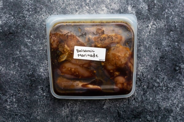 balsamic chicken marinade in reusable bag