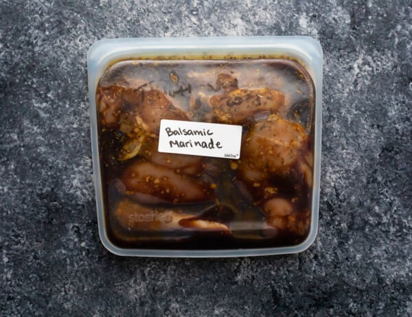 balsamic chicken marinade in reusable bag