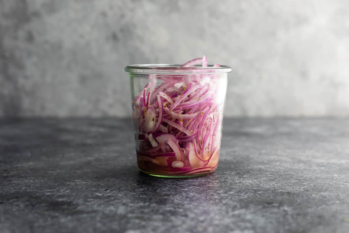 onions in jar before microwaving