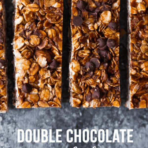 Double Chocolate granola bars