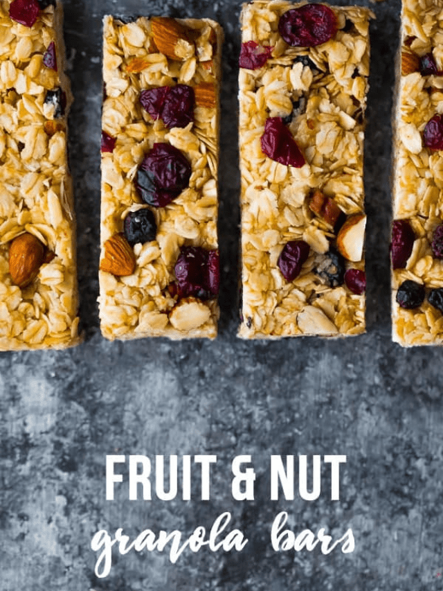 Fruit and Nut Granola Bars - Sweet Peas and Saffron