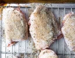 Perfect Crispy Baked Chicken Thighs - Sweet Peas and Saffron