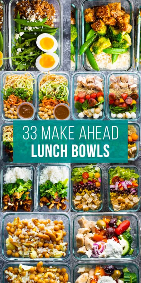 33 Healthy Make Ahead Lunch Bowl Recipes | Sweet Peas & Saffron