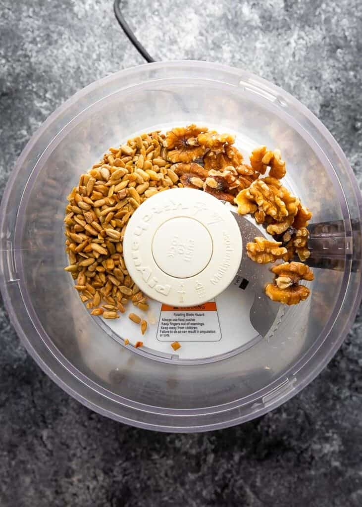 nuts in a food processor 