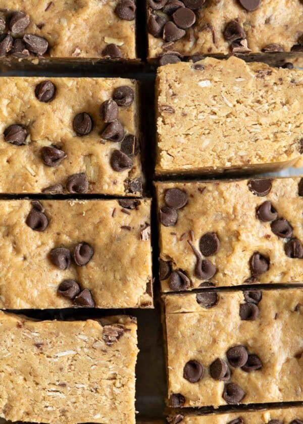 No Bake Peanut Butter Protein Bars - Sweet Peas and Saffron