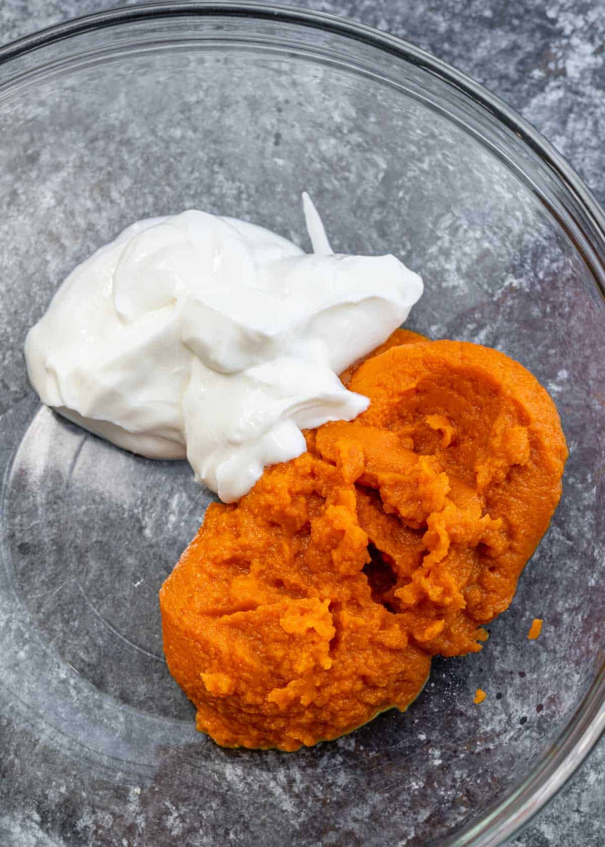wet ingredients for pumpkin buscits 