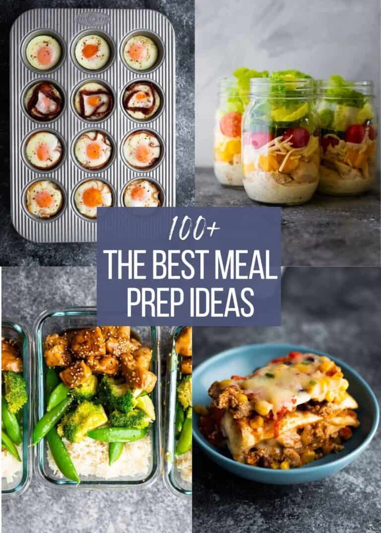 a cover image for a round up of meal prep recipes