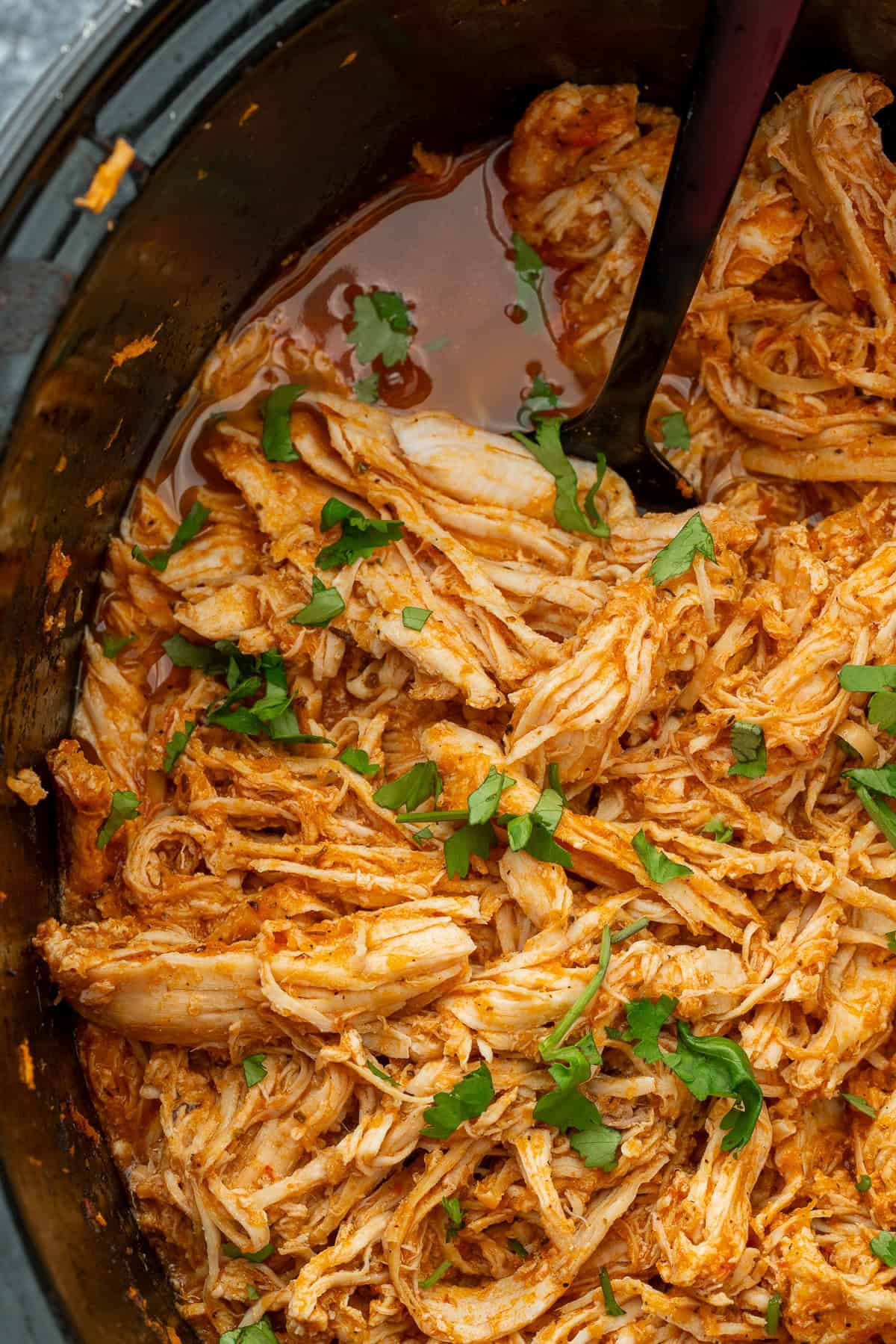 easy tinga chicken in crockpot